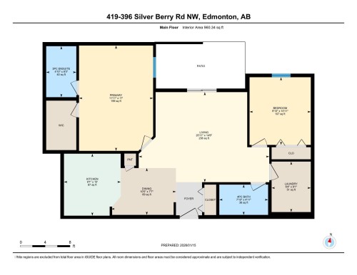 View of floor plan / room layout - 419 396 Silverberry Road, Edmonton, AB - Other