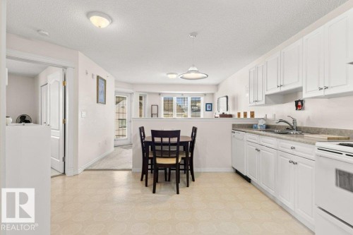 412 2741 55 Street, Edmonton, AB - Indoor Photo Showing Kitchen With Double Sink