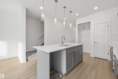 4592 Warbler Loop, Edmonton, AB - Indoor Photo Showing Kitchen With Upgraded Kitchen