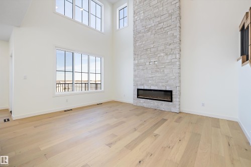 90 Chelles Wynd, St. Albert, AB - Indoor With Fireplace