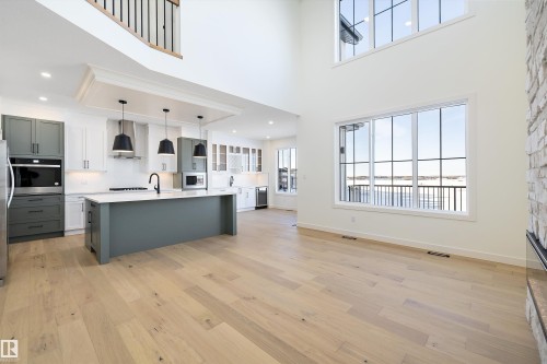 90 Chelles Wynd, St. Albert, AB - Indoor Photo Showing Kitchen With Upgraded Kitchen