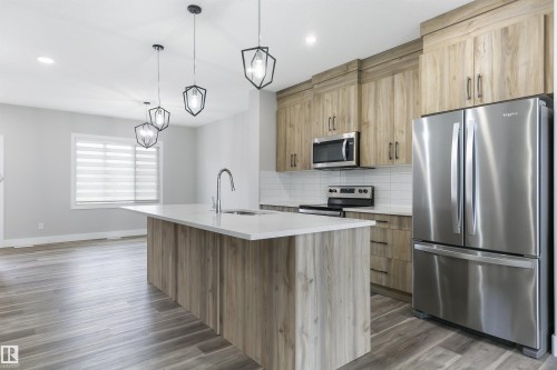 5060 Chappelle Road, Edmonton, AB - Indoor Photo Showing Kitchen With Stainless Steel Kitchen With Upgraded Kitchen