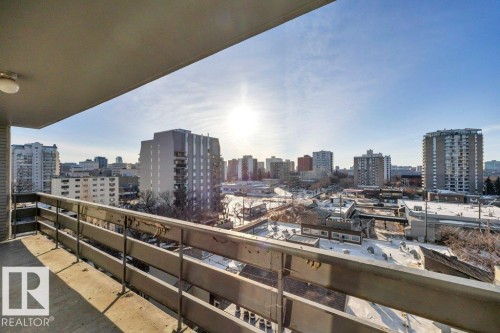 808 10160 116 Street, Edmonton, AB - Outdoor With Balcony With View