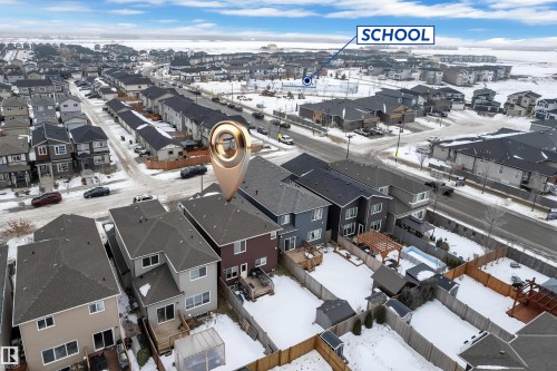 Aerial perspective of suburban area - 906 Berg Place, Leduc, AB - Outdoor With View