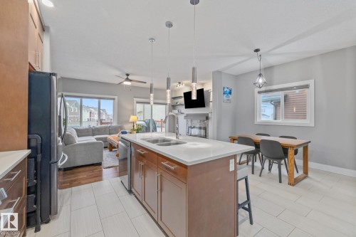 16807 60 Street, Edmonton, AB - Indoor Photo Showing Kitchen With Double Sink With Upgraded Kitchen