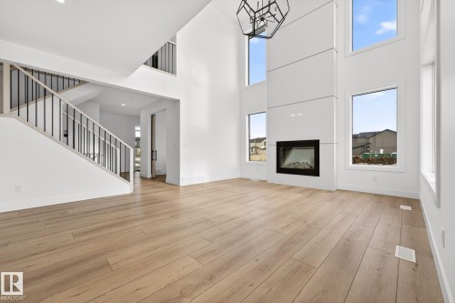 4005 40 Ave, Beaumont, AB - Indoor With Fireplace