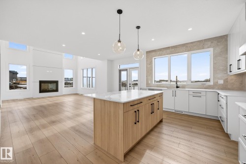 4005 40 Ave, Beaumont, AB - Indoor Photo Showing Kitchen With Upgraded Kitchen