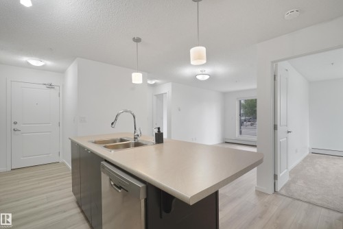 114 3357 16A Avenue, Edmonton, AB - Indoor Photo Showing Kitchen With Double Sink