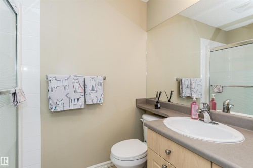 Bathroom featuring a shower stall and vanity - 314 4403 23 Street, Edmonton, AB - Indoor Photo Showing Bathroom