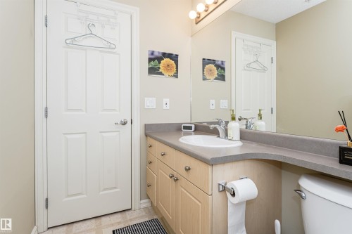 Bathroom featuring vanity and toilet - 314 4403 23 Street, Edmonton, AB - Indoor Photo Showing Bathroom