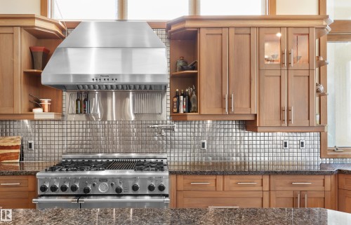 56 Windermere Drive, Edmonton, AB - Indoor Photo Showing Kitchen With Upgraded Kitchen