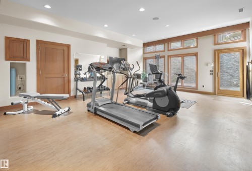 56 Windermere Drive, Edmonton, AB - Indoor Photo Showing Gym Room