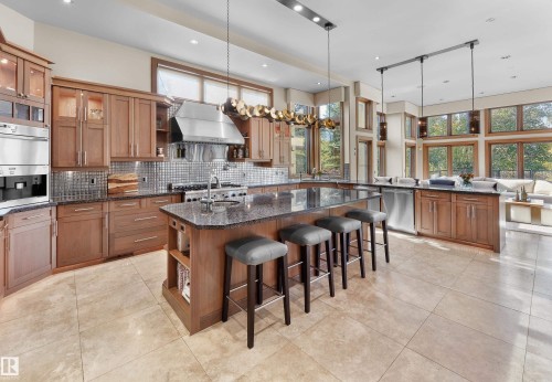 56 Windermere Drive, Edmonton, AB - Indoor Photo Showing Kitchen With Upgraded Kitchen