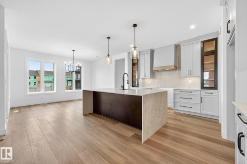 3912 40 Street, Beaumont, AB - Indoor Photo Showing Kitchen With Upgraded Kitchen