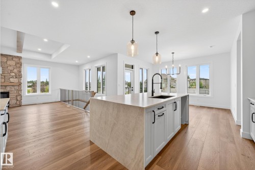 3912 40 Street, Beaumont, AB - Indoor Photo Showing Kitchen With Upgraded Kitchen