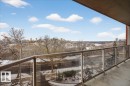 Balcony featuring a view of city - 402 10649 Saskatchewan Drive, Edmonton, AB  - Outdoor With Balcony With View 