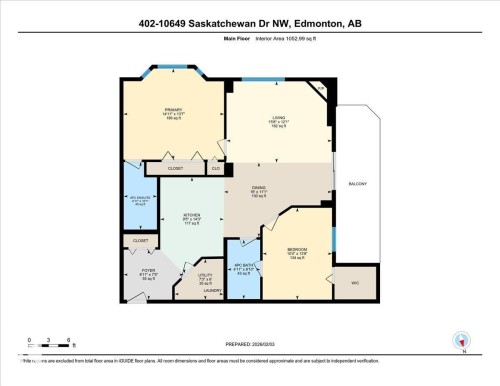 View of home floor plan - 402 10649 Saskatchewan Drive, Edmonton, AB - Other