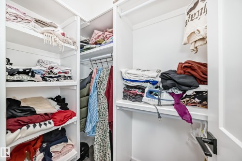 View of walk in closet - 17112 68 Street, Edmonton, AB - Indoor With Storage