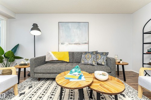8660 27 Avenue, Edmonton, AB - Indoor Photo Showing Living Room