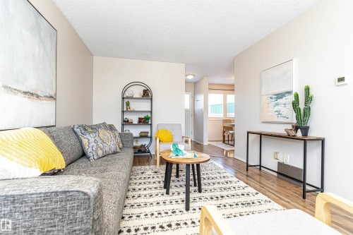 8660 27 Avenue, Edmonton, AB - Indoor Photo Showing Living Room