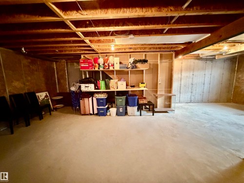 View of unfinished basement - 5256 21 Avenue, Edmonton, AB - Indoor Photo Showing Basement