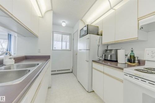 401 11218 80 Street, Edmonton, AB - Indoor Photo Showing Kitchen With Double Sink