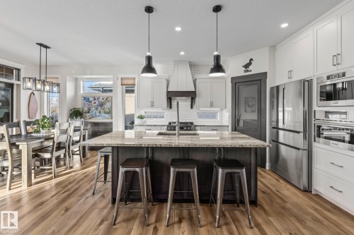 20 Lafleur Drive, St. Albert, AB - Indoor Photo Showing Kitchen With Stainless Steel Kitchen With Upgraded Kitchen