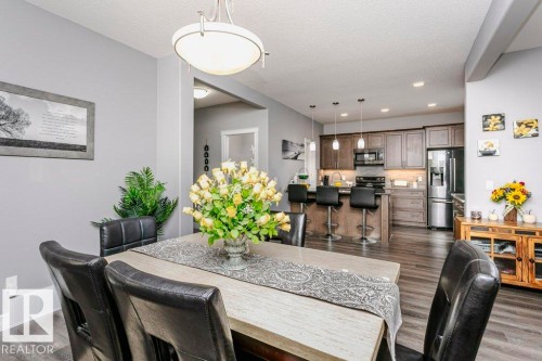 49 Wilson Close, Fort Saskatchewan, AB - Indoor Photo Showing Dining Room