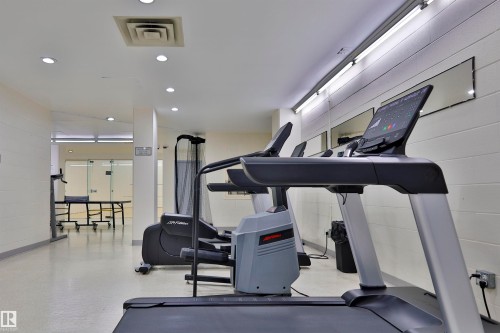 401 10149 Saskatchewan Drive, Edmonton, AB - Indoor Photo Showing Gym Room