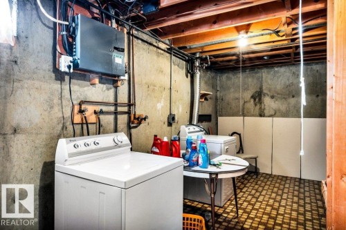 Laundry area with hookup for a washing machine - 8919 152A Avenue, Edmonton, AB - Indoor
