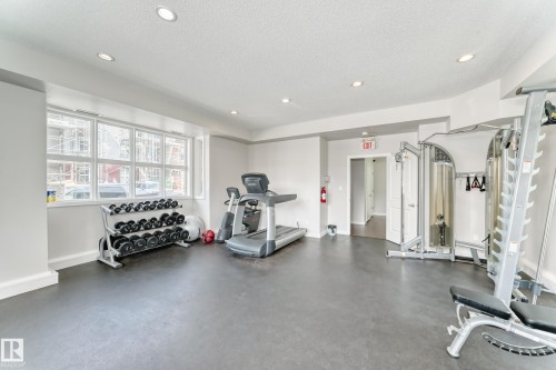 55 655 Watt Boulevard, Edmonton, AB - Indoor Photo Showing Gym Room