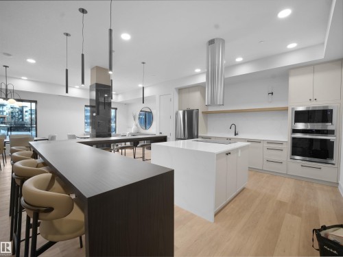 402 7459 May Common, Edmonton, AB - Indoor Photo Showing Kitchen With Upgraded Kitchen