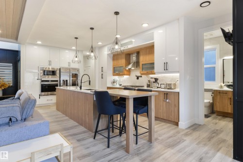 219 37 Street, Edmonton, AB - Indoor Photo Showing Kitchen With Upgraded Kitchen