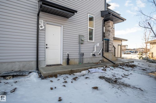 View of basement side entrance - 16 Middleton Close, Leduc, AB - Outdoor With Exterior