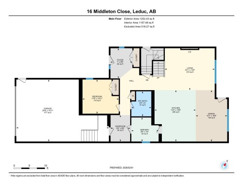 View of home main floor plan - 16 Middleton Close, Leduc, AB - Other