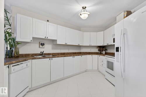 404 11207 116 Street, Edmonton, AB - Indoor Photo Showing Kitchen With Double Sink