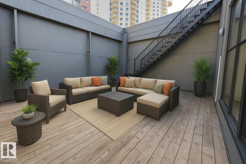 1001 10179 105 Street, Edmonton, AB - Outdoor With Deck Patio Veranda With Exterior