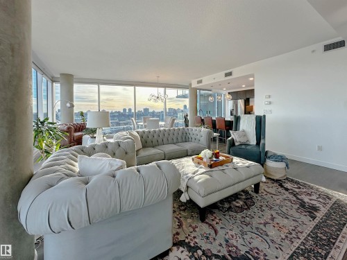 1804 9720 106 Street, Edmonton, AB - Indoor Photo Showing Living Room