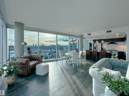 1804 9720 106 Street, Edmonton, AB - Indoor Photo Showing Living Room