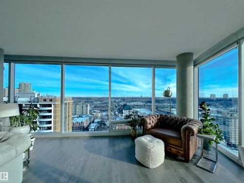 1804 9720 106 Street, Edmonton, AB - Indoor Photo Showing Living Room