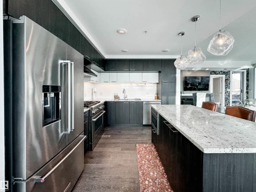 1804 9720 106 Street, Edmonton, AB - Indoor Photo Showing Kitchen With Upgraded Kitchen