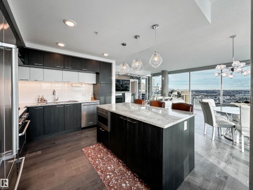 1804 9720 106 Street, Edmonton, AB - Indoor Photo Showing Kitchen With Upgraded Kitchen
