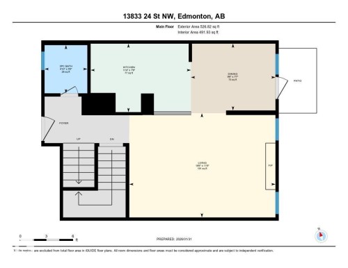 View of home floor plan - 13833 24 Street, Edmonton, AB - Other
