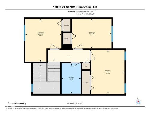View of floor plan / room layout - 13833 24 Street, Edmonton, AB - Other