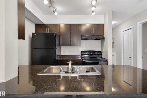 209 530 Watt Boulevard, Edmonton, AB - Indoor Photo Showing Kitchen With Double Sink