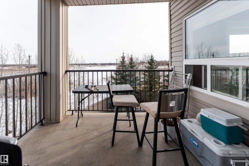 View of balcony - 325 1520 Hammond Gate, Edmonton, AB - Outdoor With Balcony With Exterior