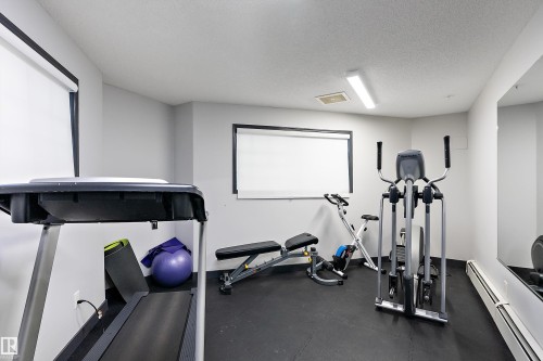 409 10221 111 Street, Edmonton, AB - Indoor Photo Showing Gym Room