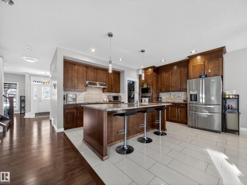 9917 162 Street, Edmonton, AB - Indoor Photo Showing Kitchen With Upgraded Kitchen