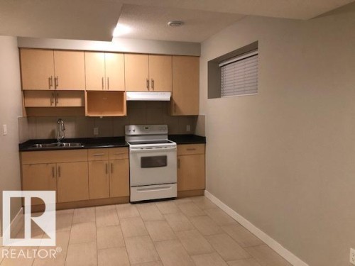 9917 162 Street, Edmonton, AB - Indoor Photo Showing Kitchen With Double Sink