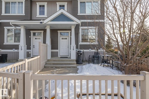 18 1140 Chappelle Boulevard, Edmonton, AB - Outdoor With Deck Patio Veranda With Facade